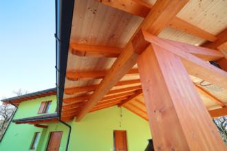 Prticolare casa prefabbricata in legno 